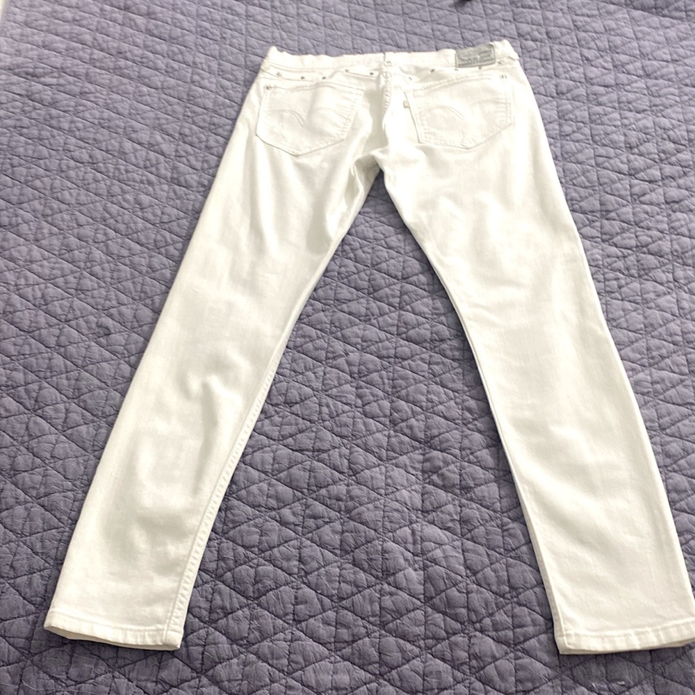 Rare-Vintage Levi’s Boyfriend Skinny Straight Fit Distressed Denim Jeans - Picture 3 of 12